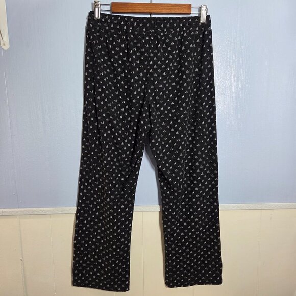 Calvin Klein Sleepwear Small Black White Logo Drawstring Lounge Sleep Pants - Picture 6 of 7